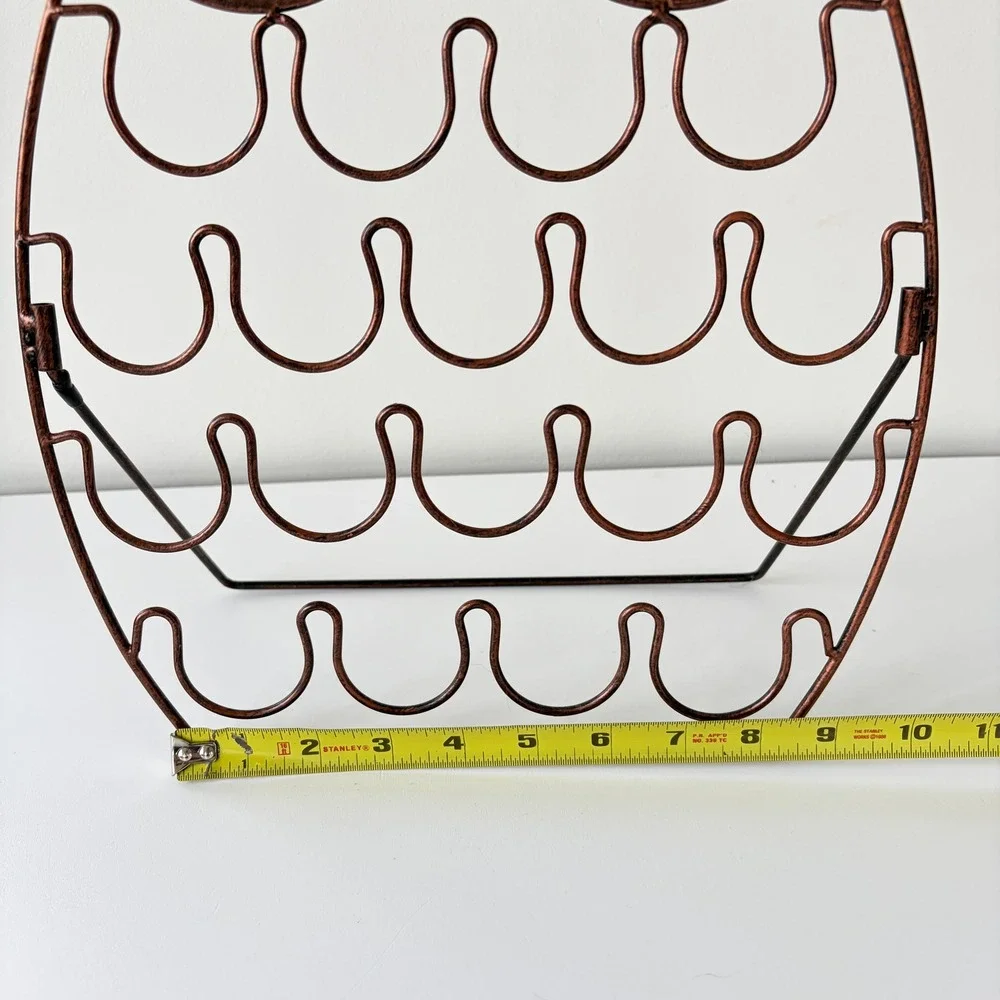 Set of 2 Copper Wire Owl Coffee Pod Holder Wall Decor Countertop Organizer